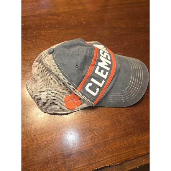 '47 Brand Clemson Tigers Trucker Hat Orange White Patch Snapback OSFA Mesh - Picture 2 of 6